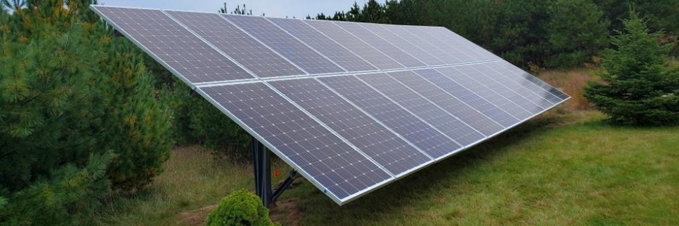 8.3 kilowatt ground mount system - Olson Solar Energy