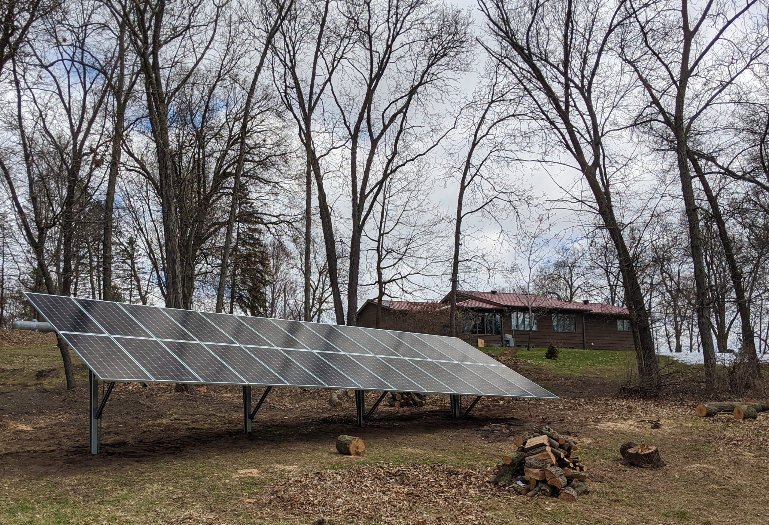 10 Kilowatt Ground Mount System - Olson Solar Energy